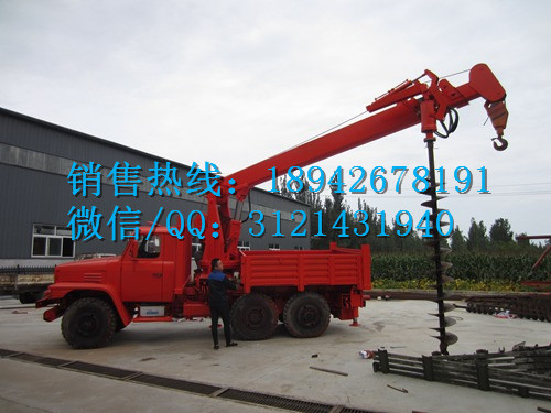 六轮驱动汽车吊 8T动汽吊车 汽车吊挖坑机厂家