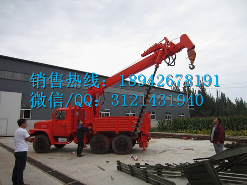 汽车吊车 8吨汽车吊车起重机 六驱挖坑吊车两用车