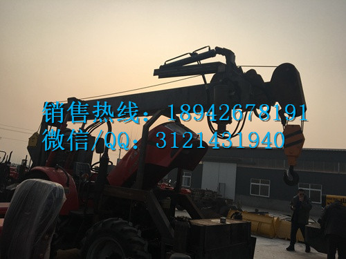 /东风 854挖坑立杆一体机 四轮110马力 水泥杆吊杆钻孔机