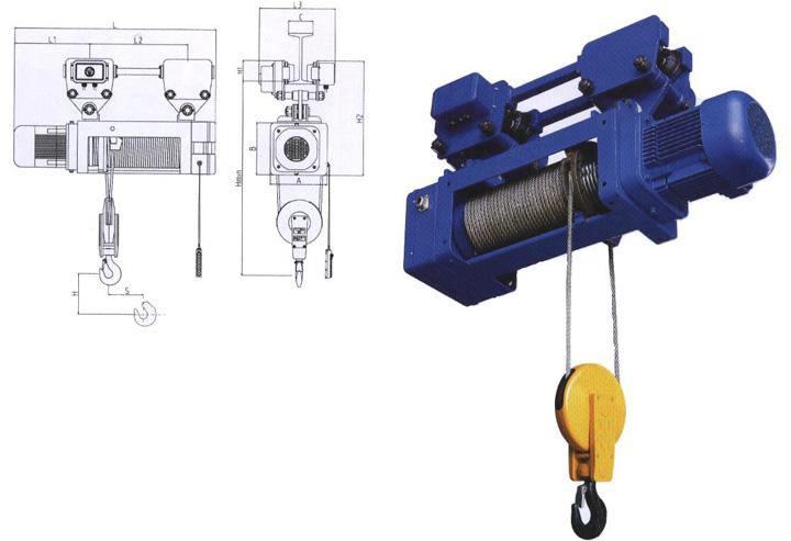 1吨CD1钢丝绳电动葫芦快速出货 扬程30米CD1钢丝绳电动葫芦