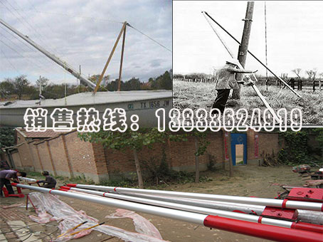 霸州铝镁合金管式三脚抱杆LBGR100A-8
