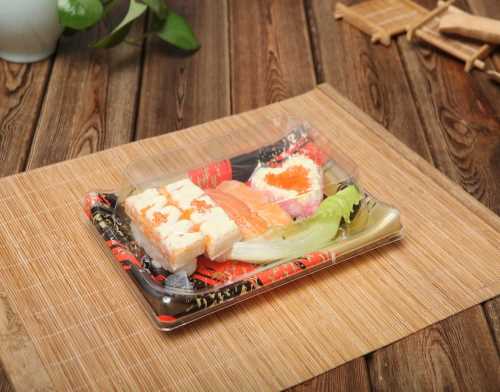 美观大方寿司盒-食品级寿司盒定制-一次性PS寿司盒子