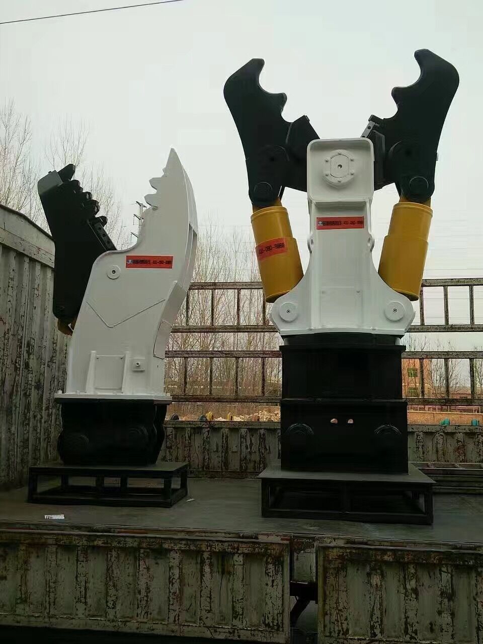 建筑破拆用鹰嘴式剪断器轮式挖掘机剪断器