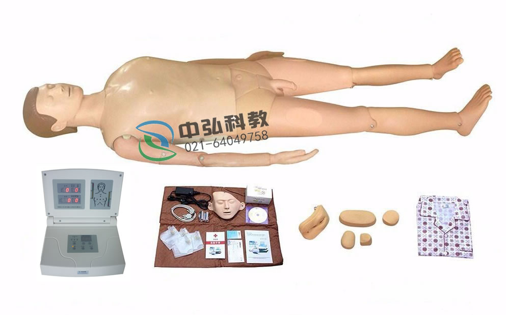 高级多功能护理急救训练模拟人，心肺复苏男女导尿、手臂静脉穿刺