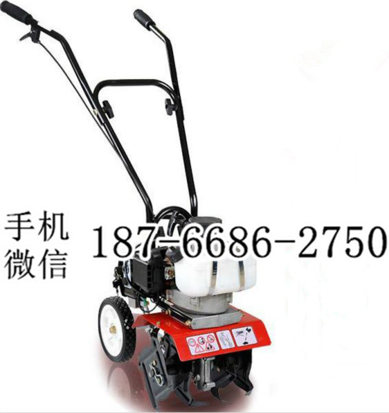 云南怒江手推式2.2马力汽油微耕机 便携式小型松土机 田园花园除草松土机