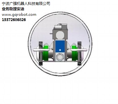 宁波广强机器人检测爬行器  履带式管道机器人管道疏通机器人