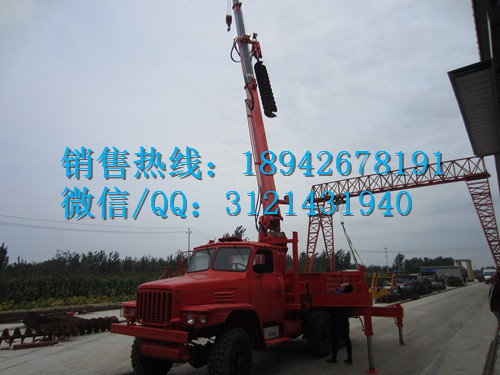 --六轮驱动汽车吊钻一体机 8T汽车钻孔立杆机 汽车吊打桩机10
