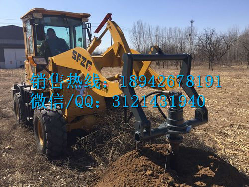 +河北厂家销售 深度20米路面打桩机 旋挖钻机 挖机改装打坑机
