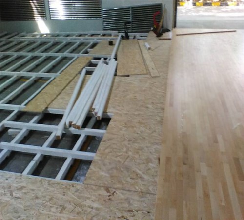 篮球木地板安装 篮球场木地板施工工艺 篮球木地板预留高度