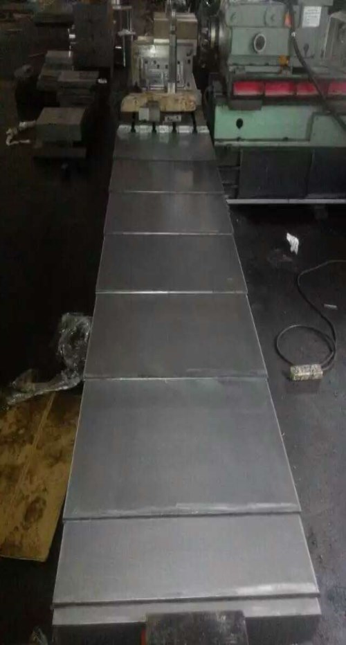 哈斯机床伸缩罩_盔甲式伸缩罩_机床钢板伸缩罩