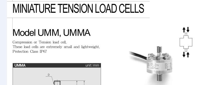 umma-10kg韩国dacell传感器