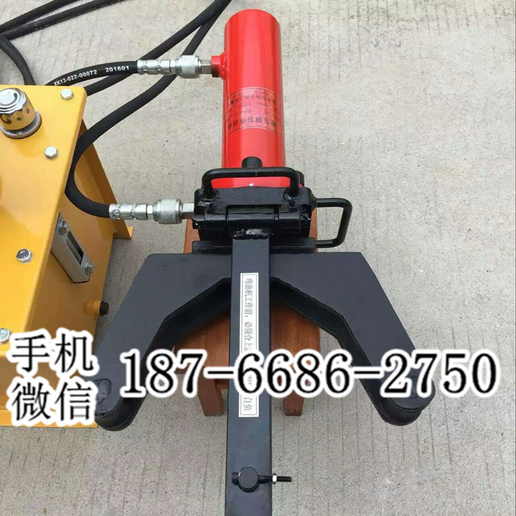 内蒙古赤峰32型路桥建筑手提式钢筋弯曲机 分体式电动油压钢筋折弯机 液压钢筋弯曲机厂家 轻型钢筋弯曲机图片
