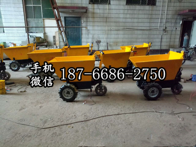 河北衡水电动三轮式手推工地运输车 建筑工地砂浆水泥混凝土搬运车