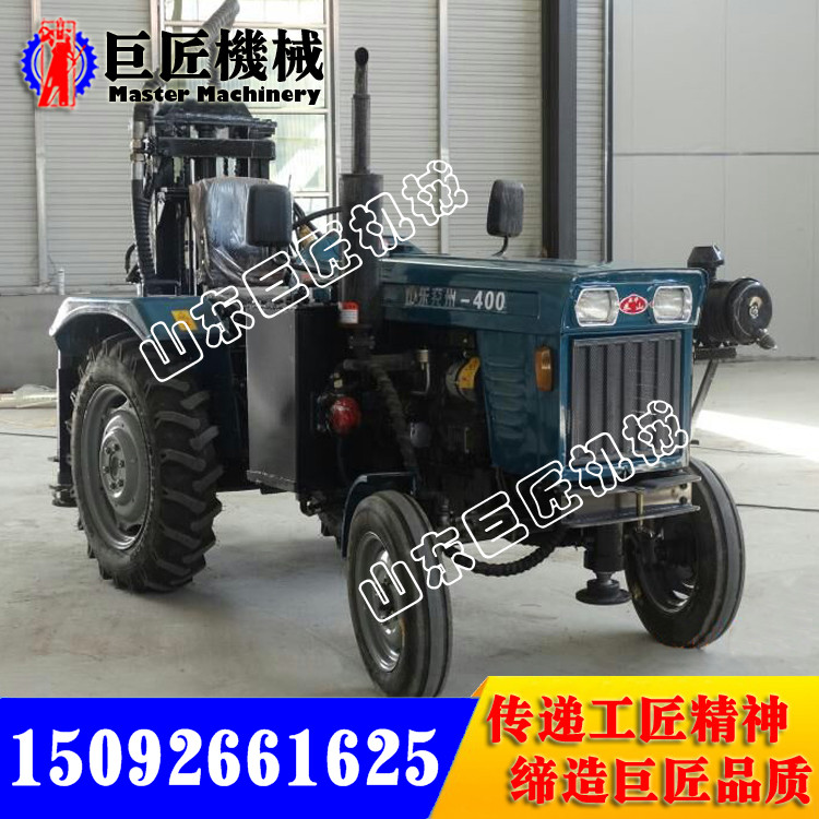 CJC150型拖拉机车载气动打井机 150米自行式岩石钻井机
