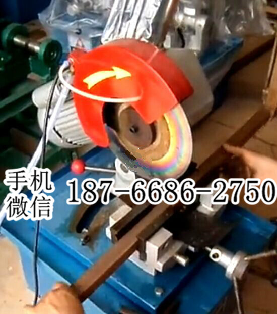 黑龙江大庆330手动钢管切管机 半自动金属管切割锯 钢材铜材圆管切割机