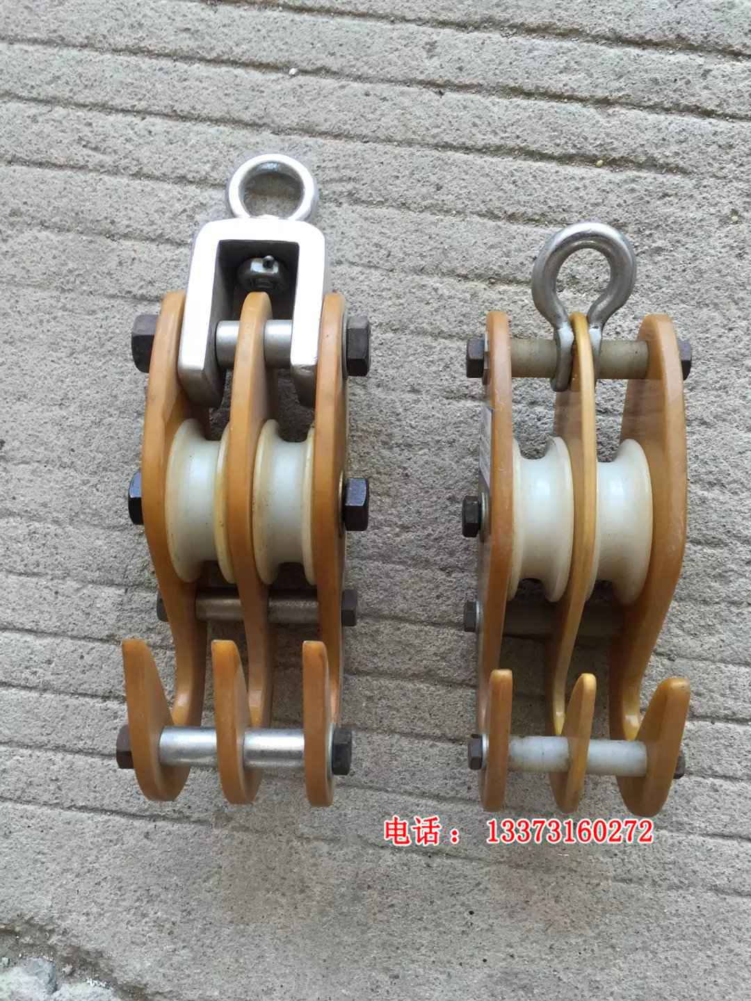 铝合金滑车 1吨2吨3吨5吨高强度铝板铝轮/尼龙轮 铝合金起重滑车