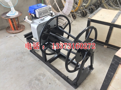 钢丝绳收线机 柴油钢丝绳绞线机 电力施工 3吨绞磨收线机图片 价格