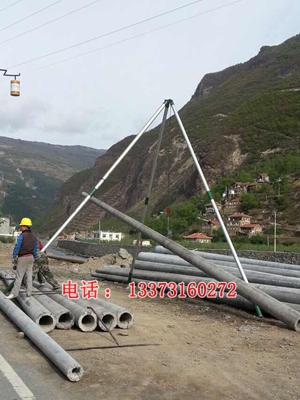 霸州铝合金立杆机厂家 12米三角扒杆 15米杆用金属抱杆 30kn-100kn金属抱杆