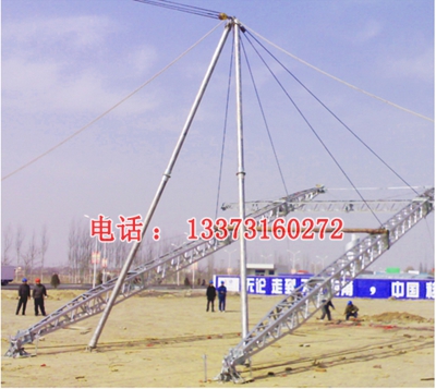 霸州金属抱杆厂 纵向轴压大于100kn 10米铝合金抱杆 铝合金独角抱杆图片