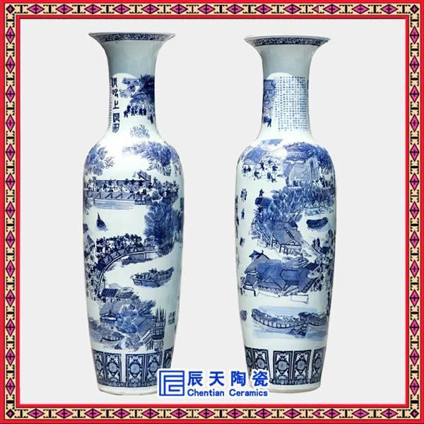 摆件陶瓷大花瓶 景德镇陶瓷花瓶厂家