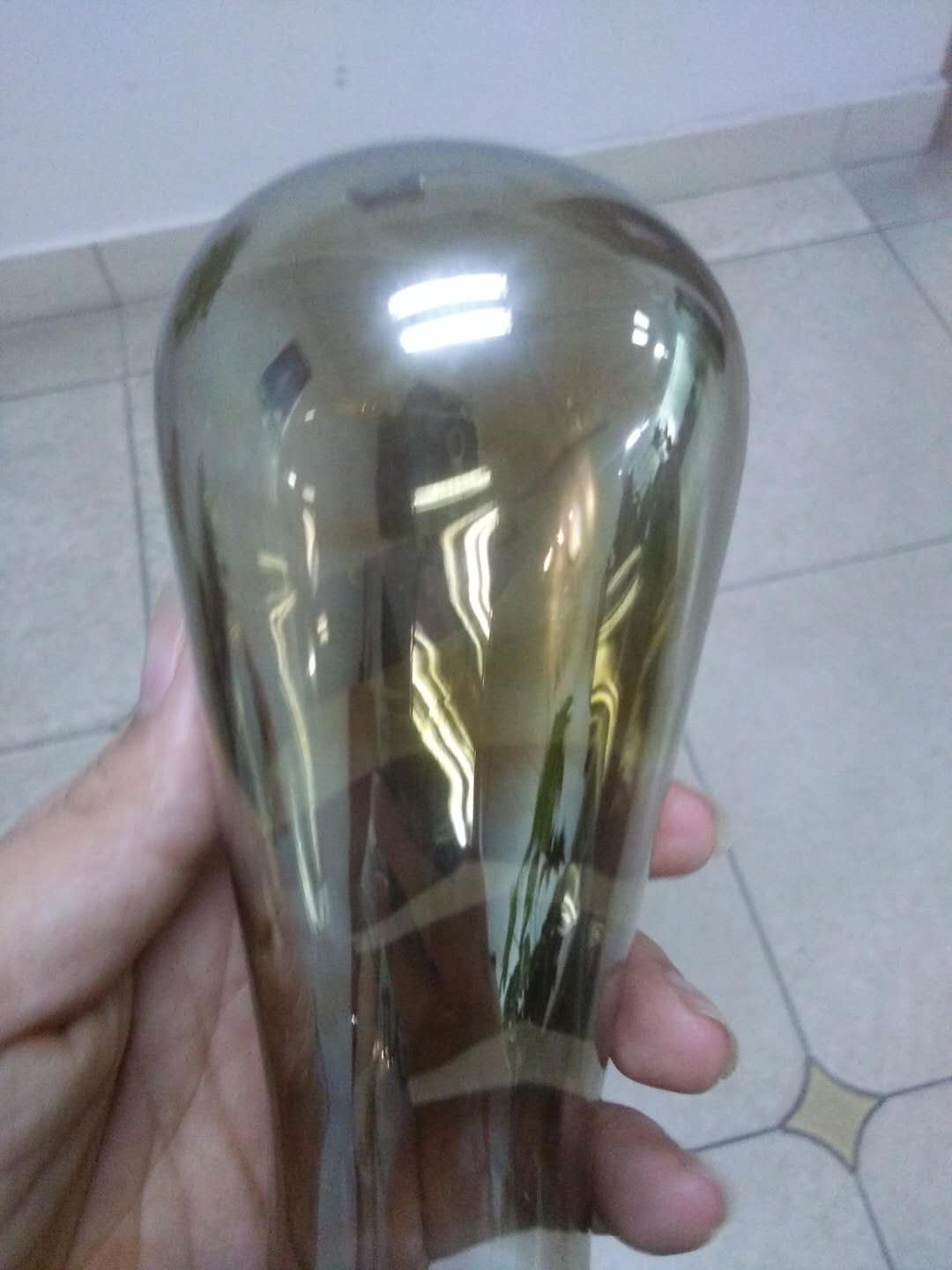 热喷烟灰色电光水 闪光釉