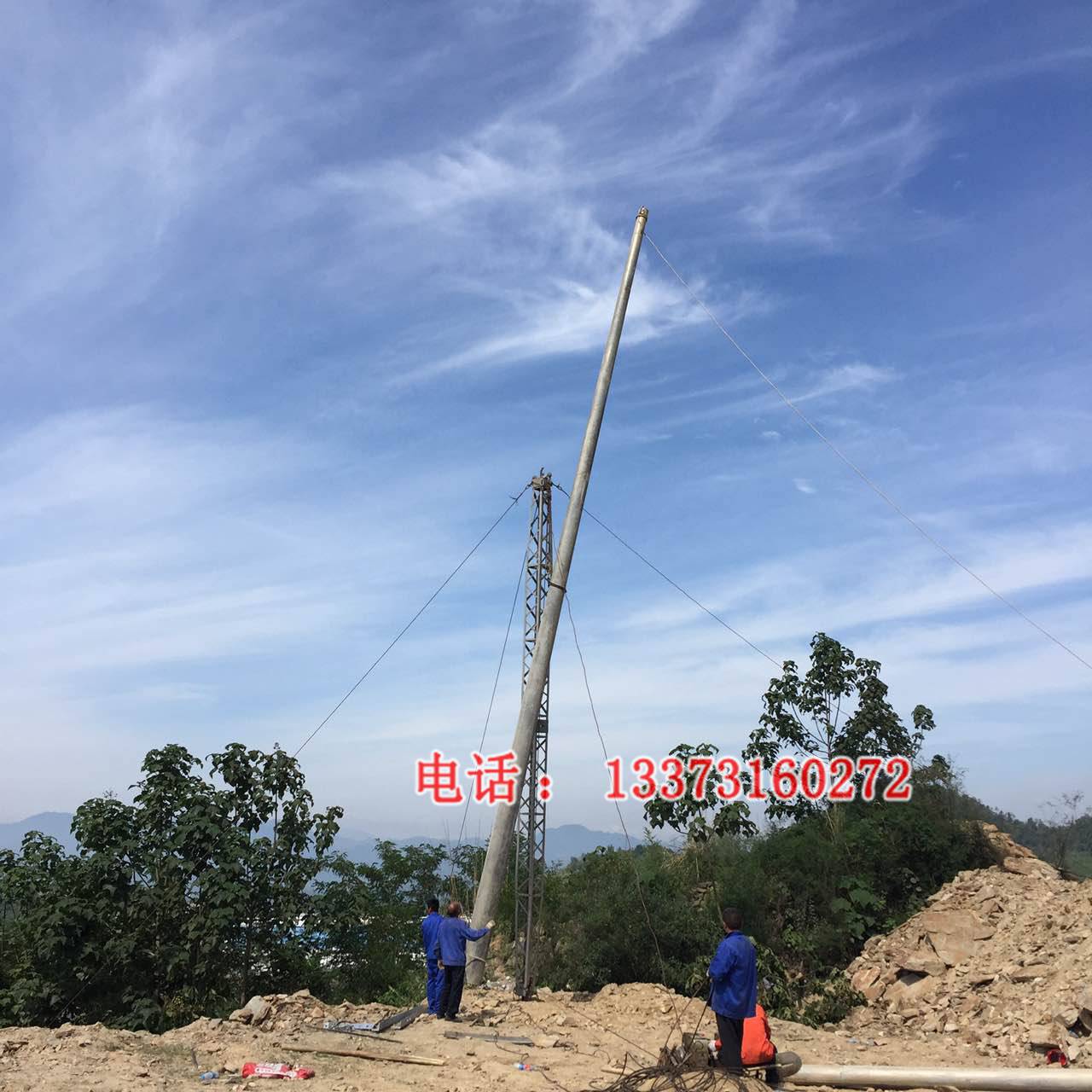 锰钢材质金属抱杆 11米铝合金人字抱杆 13米框架式铝合金抱杆价格价格