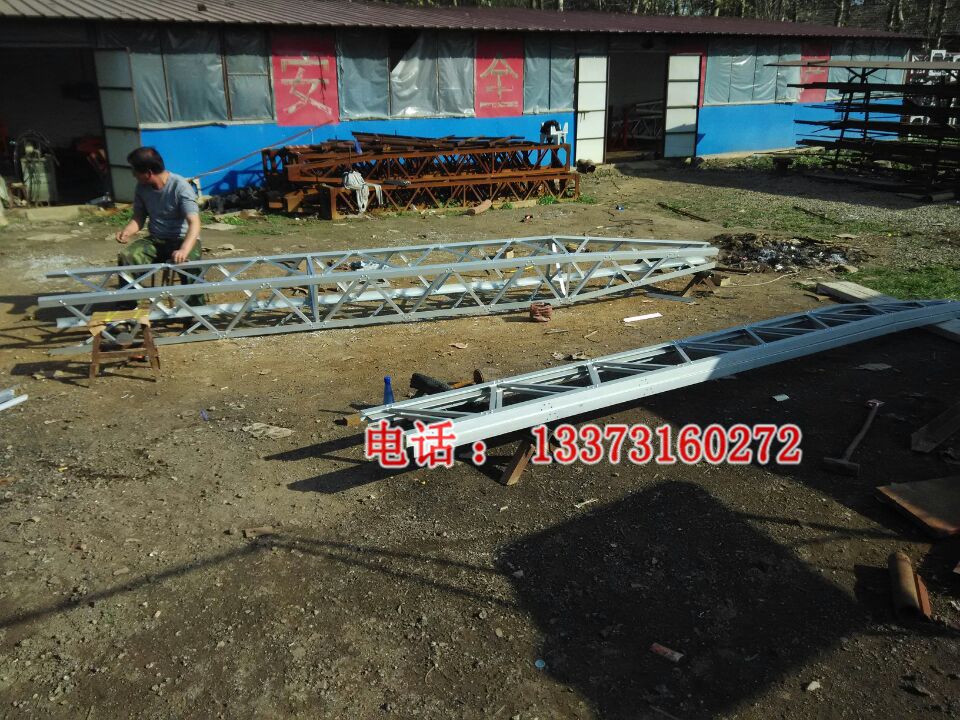 锰钢抱杆 钛合金金属抱杆 吊塔用人字抱杆 400毫米内悬浮框架式抱杆