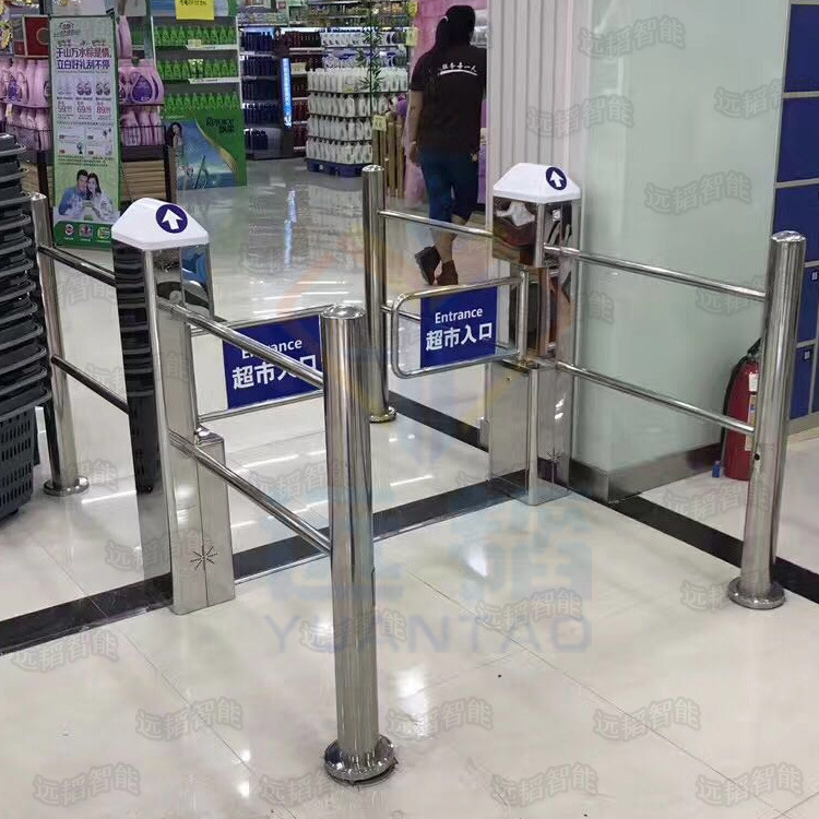 广东摆闸厂家 深圳超市红外感应门 深圳超市出入口感应门安装