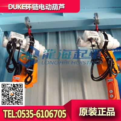 DUKE环链电动葫芦DU-902 日本原厂进口FEC链条