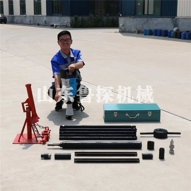 山东鲁探热销QTZ-3D便携式电动取土钻机 地质土壤勘探钻机