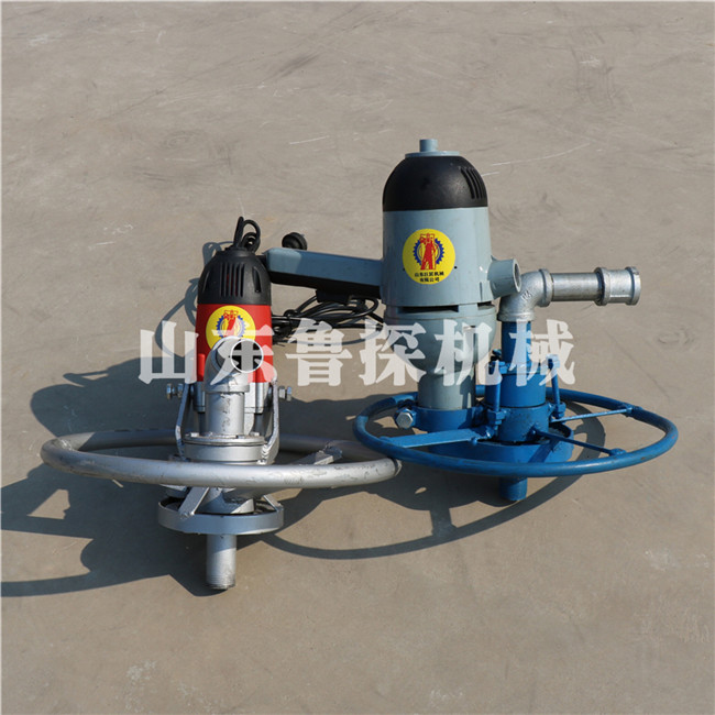 山东鲁探供应便携式小型民用电动打井机 回转式钻机1.5kw