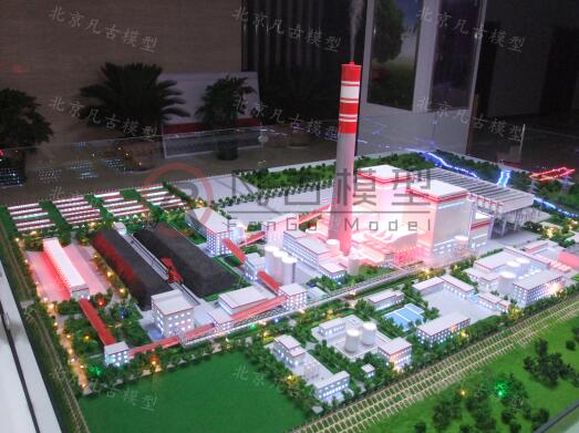 绿色能源火力发电模型，发电设备模型