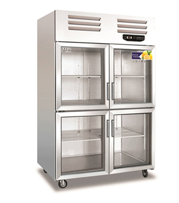西安厨房工程 西安制冷设备 四门陈列柜