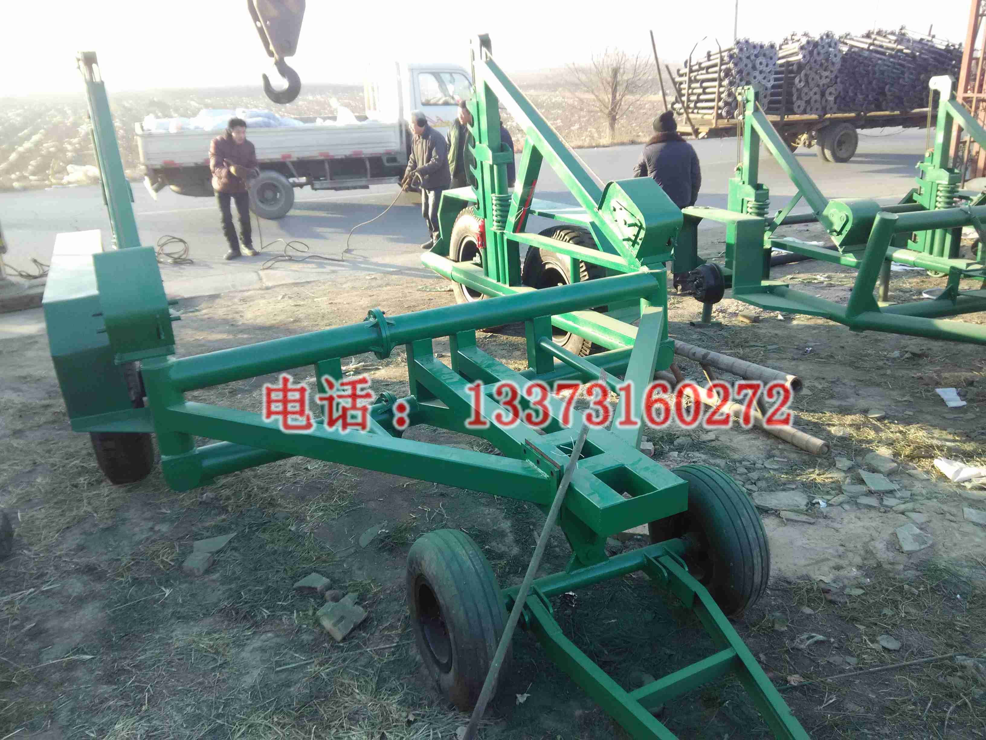 10吨 12吨 15吨大型电缆盘拖车 重型电缆放线车价格