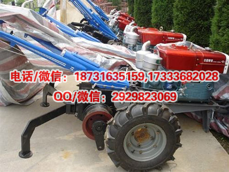 电力施工二轮手扶绞磨机柴油手扶拖拉机柴油机动绞磨机