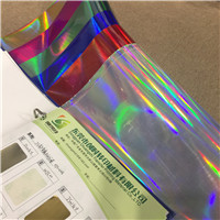银色PU烫金热贴膜 素面镭射金银色烫金热贴膜