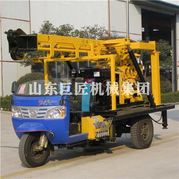 XYC-200A三轮车载水井钻机 200米农村打井机械设备