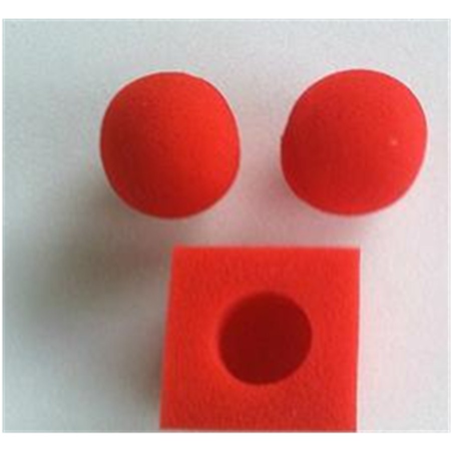 魔术海绵红色杂技圆球4cm直径发泡海绵多孔材料
