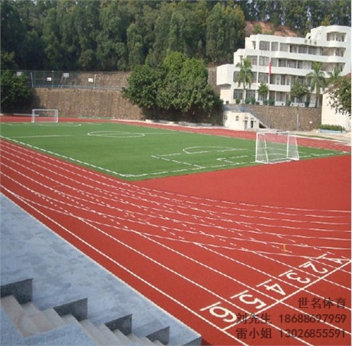 增城塑膠跑道材料 增城田徑場跑道材料 塑膠跑道廠家 世名供