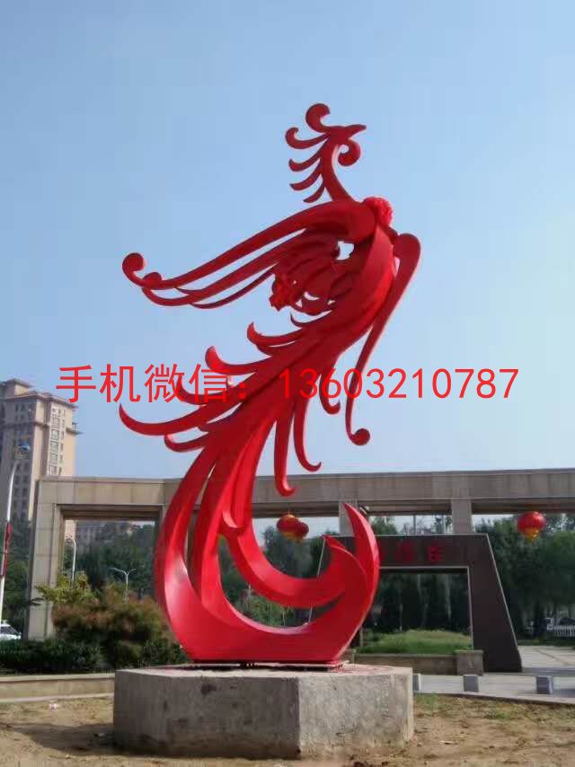 凤凰不锈钢雕塑，动物不锈钢雕塑