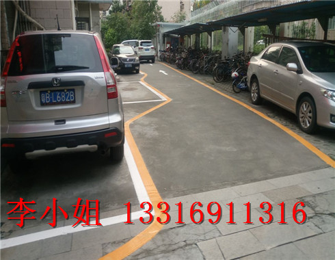 桂园区商场停车场划线_专业车位划线公司