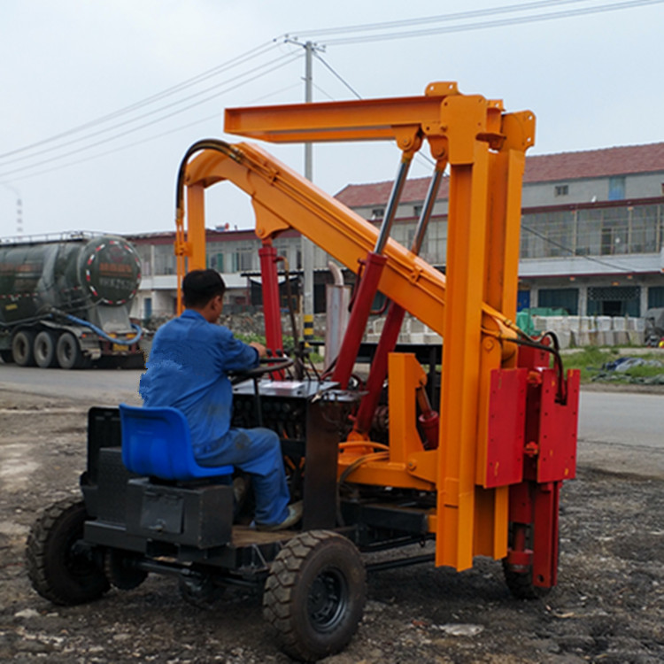 路面钻孔机 基础建设公路护栏打桩机