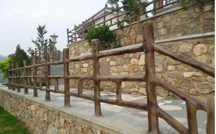 北京景区仿木护栏施工