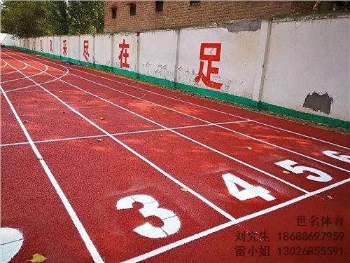 禪城塑膠跑道材料 禪城學校操場塑膠跑道造價 世名供