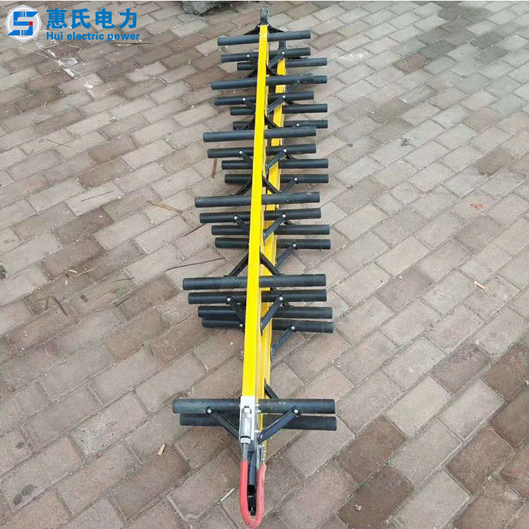 玻璃钢蜈蚣梯铝合金蜈蚣梯折叠单梯环氧树脂绝缘蜈蚣梯