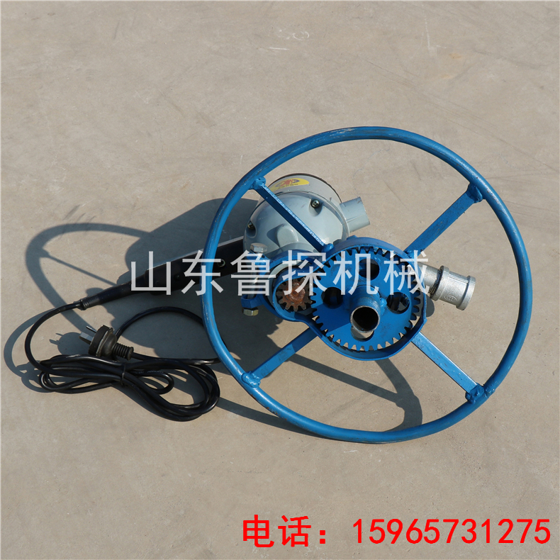 鲁探1.5KW小型打井机价格图片家用小型50米钻井机