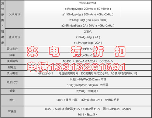 现货供应数显交直流电流表KEW2010钳形数字电流表钳形表