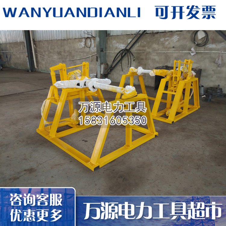 生产接触网放线架 铁路接触网支架 可调速电缆放线架