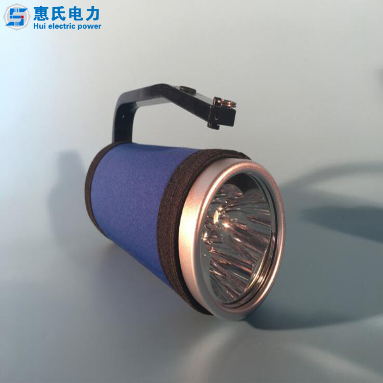 充电式远射手提灯 抢险手提泛光灯 防爆三眼灯 户外手提探照灯