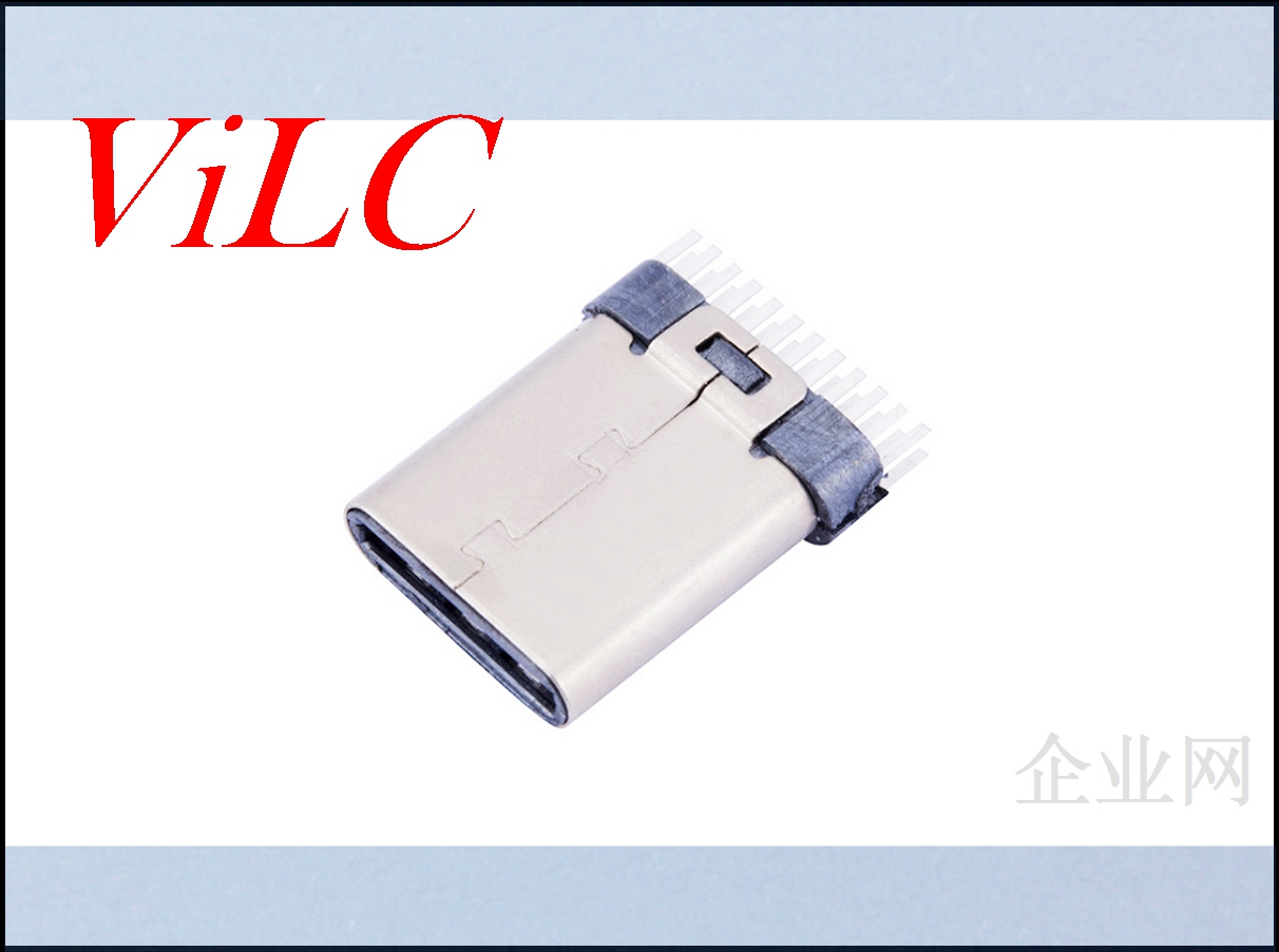 24P夹板TYPE C公头 卡板0.8 PIN距加宽